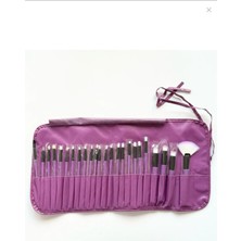 Özgürce 24 Parça Profesyonel Makyaj Fırça Seti Deri Kılıf ile Şık ve Kullanışlı