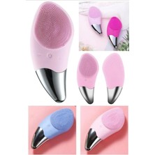 Macgon Ulv Yüz Temizleme & Pembe Renk Silikon Yüz Masaj Aleti Akne Temizleme Fırçası Akıllı Bakım Pro
