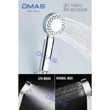 Macgon Çift Taraflı Şampuan Hazneli Duş Başlığı, Spa Masaj Özellikli Duş Başlığı