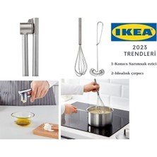 Feyza Design Koncıs Sarımsak Ezici ve Idealısk Çırpıcı 2'li Set, Pratik Mutfak Araçları
