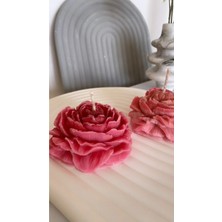 Bernami Dekoratif Pinterest Şakayık Mum | Pembe ( 1 Adet )