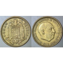 Banknoting Ispanya 1 Peseta 1953 (62) Franco Dönemi.