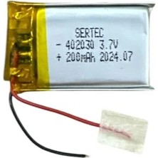 Evvano 402030 3.7V 200MAH Li-Polymer Pil (DEVRELI/1.5A)