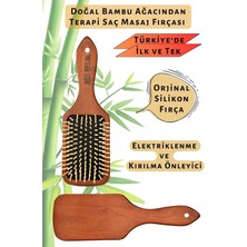Macgon Doğal Bambu Terapi Saç Masaj Tarağı