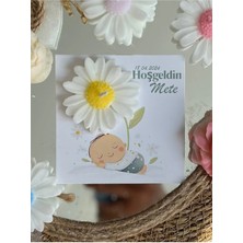 Bernami Mevlüt Pinterest 20 Adet Özel Tasarlanmış Kart ve Papatya Mum. Bebek Doğum, Babyshower, Doğum Günü, Hediyelik