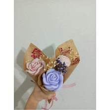 Bernami Mevlüt Pinterest Çiçek Desen Dekoratif Mum Kadınlar Günü, Anneler Günü, Sevgiliye ve Arkadaşa Hediyelik Buket Mum