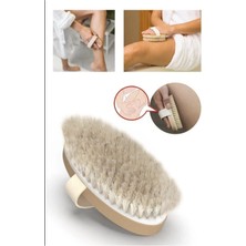 Macgon Selülit Karşıtı %100 Doğal At Kılı Selülit Fırçası Masaj Fırçası Yüksek Kalite