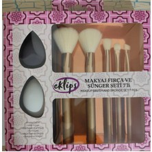 Özgürce Profesyonel Makyaj Fırça ve Sünger Seti 7'li, Kusursuz Uygulama Için