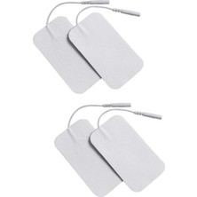 Macgon Tens Pedi Fizik Tedavi Cihazı Için Yapışkanlı Tens Elektrodu 5 cm x 9 cm 4 Adet Soketli