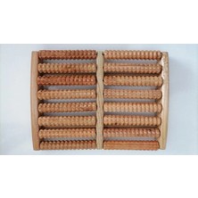 Macgon Ahşap 16 Silindirli Ayak Masaj Aleti