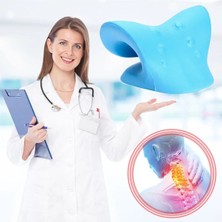Macgon Oval Servikal Boyun Eğrilik Düzeltici Yastık Spinal Omuz Gevşeme Traksiyon Cihazı Baş ve Boyun Masaj