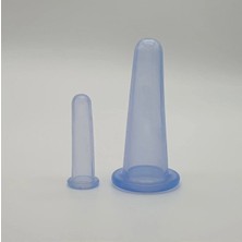 Macgon Silikon Yüz Masaj Kupa Seti 2'li Mavi Renk