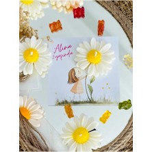 Bernami Mevlüt Pinterest 25 Adet Özel Tasarlanmış Kart ve Papatya Mum. Bebek Doğum, Babyshower, Doğum Günü, Hediyelik