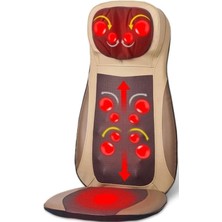 Macgon Tum Vucut Masajı Koltuk Minderi Isı, Sırt ve Boyun Masajı ile 3D Derin Doku