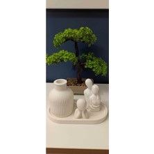 Bernami Şamdan Pinterest Iskandinav Vazo ve Sarılan Çift Sevgili Biblosu Biblo Beton Tepsi Çocuk Figür 4'lü Set