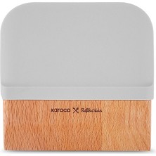 Feyza Design Çift Taraflı Ahşap Hamur Kazıyıcı, 11,9 Cm, Pratik ve Çok Yönlü Kullanım