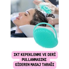 Macgon Professıonal Kepeklenme ve Deri Pullanmasını Gideren Masaj Tarağı Renkli