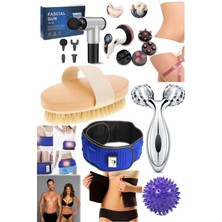 Macgon Unisex 1 Ayda Muhteşem Yağ Eritici 7'li Masaj Aleti Seti G5 Etkili Evde