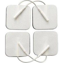 Macgon Kablolu / Soketli Elektrot 5*5 cm Ems Tens Cihazı Pin Girişli Elektrod , 2 Paket = 8 Adet
