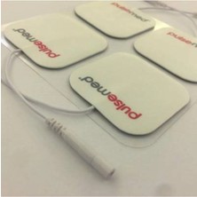 Macgon Profesyonel Soketli Tens Pedi Tens Cihazı Elektrodu 4'lu(5paket) Beyaz