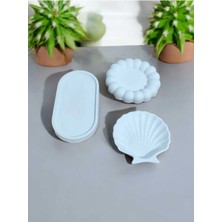 Bernami Dekoratif Pinterest Bubble Tabak Sunum Tepsi Istiridye Set Takılık Süslük Vazo %100 Doğal Taş Tozu