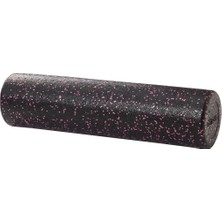 Macgon Siyah-Pembe Tırtıksız Pilates Yoga Silindir Egzersiz Masaj Rulosu 60 cm