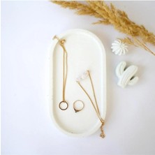 Bernami Dekoratif Pinterest Dekoratif Oval Beyaz Beton Biblo Tabakbeton Takı Tabağı Mum Tabağı Mumluk Organizer
