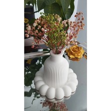 Bernami Dekoratif Pinterest Model Bubble Tabak ve Vazo Set %100 Doğal Taş Tozu