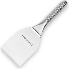 Feyza Design Paslanmaz Saplı Pirge Creme Spatula 11,5 Cm, Pratik ve Şık Mutfak Gereci