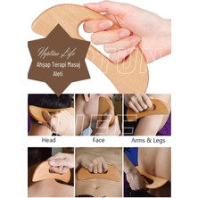 Macgon Ahşap Terapi Masaj Aleti Lenf Drenaj Masajı Sıkılaştırıcı