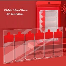 NessiWorld 60 Parça Kolay Açılır Güçlü Çift Taraflı Bant 18MM*50MM