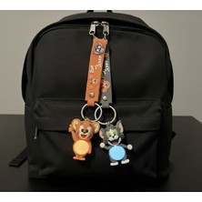 Pelüş Burada Tom ve Jerry Işıklı Anahtarlık Muhteşem Ikili