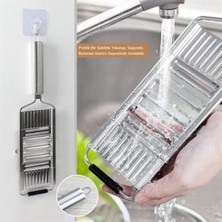 Feyza Design Ayarlanabilir 3 Başlıklı Sebze ve Peynir Dilimleyici Rende Aparatı