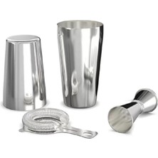 Feyza Design Çelik Boston Shaker Kokteyl Seti, Şık ve Dayanıklı Kokteyl Hazırlama Seti