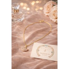 Matenon Design Zarafetin Simgesi Kuğu Figürlü Gold Kolye