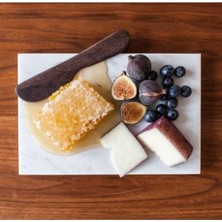 Feyza Design Dörtgen Mermer Kesme Tablası 28X35, Şık ve Dayanıklı Ev Mutfak Ürünü