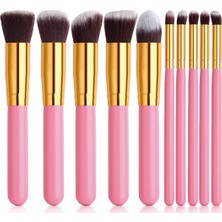 Özgürce 10 Parça Profesyonel Makyaj Fırça Seti, Kaliteli ve Şık Tasarım