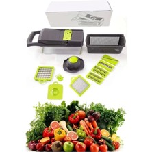 Feyza Design 13 Parçalı Çok Fonksiyonlu Sebze Dilimleyici ve Doğrayıcı Seti