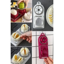 Feyza Design Pratik Çok Amaçlı Yumurta ve Meyve Dilimleyici, Kolay Kullanım