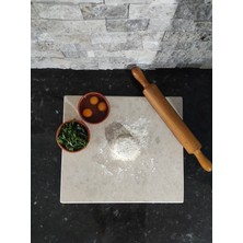 Feyza Design Mermer Hamur Açma ve Kesme Tezgahı, Büyük Boy, Dayanıklı ve Şık Tasarım