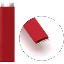 Özgürce 12 Adet Flat Microblading Iğnesi, Düz Gölgeleme Uygulaması Için