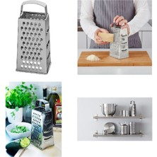 Feyza Design Paslanmaz Çelik Rende ve Süzgeç Seti, Dayanıklı ve Pratik Kullanım