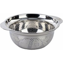 Feyza Design Ivory 23 cm Çelik Süzgeç, Paslanmaz ve Ergonomik Tasarım