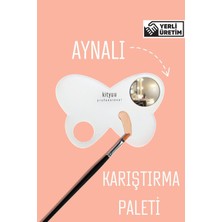 Özgürce Renkli Karıştırma Paleti ve Ayna Hediyesi, Makyaj Için Şık Seçenek