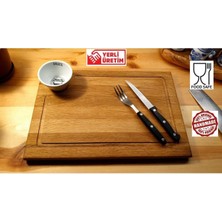 Feyza Design El Yapımı Ahşap Kesme ve Sunum Tahtası, Steak, Ekmek, Sebze Için