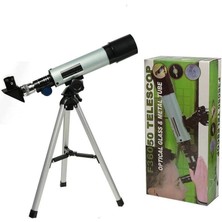 Azrlya 50X360 Mini Teleskop Kara Uzay Teleskobu Aliminyum Gövde Tripodlu ( Lisinya )