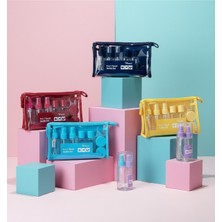 Özgürce 9 Parça Seyahat Bakım Seti, Fermuarlı Şeffaf Çanta ile Hazır