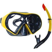 Azrlya Star Diving Dalış Maskesi ve Snorkel Yetişkin - 51713-SARI (Lisinya)