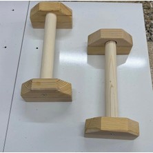 30 cm Ahşap Şınav Barı - Paralel Bar - Pilates - Armut Bar