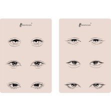 Özgürce Kalıcı Makyaj Eğitimi +1 Iğne, Pratik Kaş, Liner, Göz, Çift Taraflı Silikon